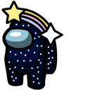 Among Us Starry Sky Character cursor
