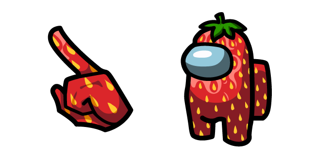 Among Us Strawberry Character
