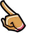 Among Us Strawberry Cookie Character pointer