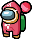 Among Us Strawberry Cookie Character cursor