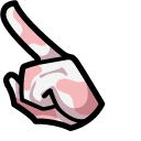 Among Us Strawberry Cow Pink Character pointer