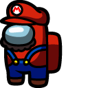 Among Us Super Mario Character cursor