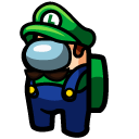 Among Us Super Mario Luigi Character cursor