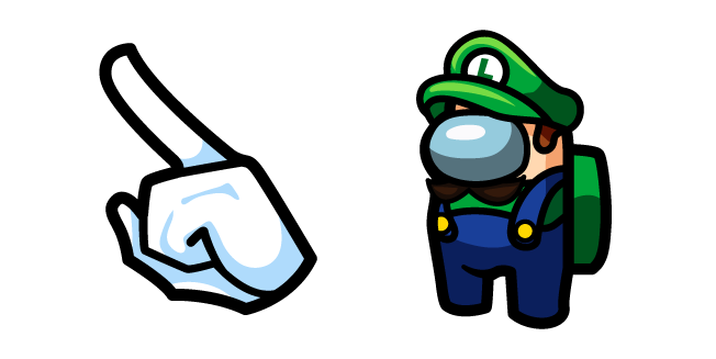 Among Us Super Mario Luigi Character