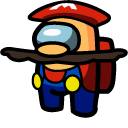 Among Us Super Mario Meme Character cursor