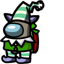 Among Us Tan Elf Character cursor