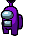 Among Us Teletubbies Tinky-Winky Character cursor