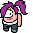 Among Us Turanga Leela Character cursor