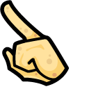 Among Us Vegetarian Burrito Orange Character pointer