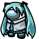 Among Us Vocaloid Hatsune Miku Character cursor