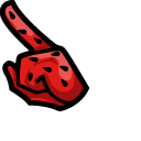 Among Us Watermelon Character pointer