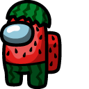 Among Us Watermelon Character cursor