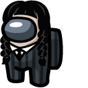 Among Us Wednesday Addams Character cursor