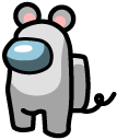 Among Us White Character Mouse cursor