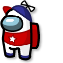 Among Us White Homestar Runner Character cursor