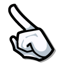 Among Us White Jack Skellington Character pointer