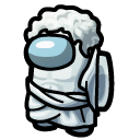 Among Us White Marble Sculpture Character cursor