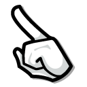 Among Us White Miffy Character pointer