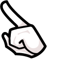 Among Us White Molang Character pointer