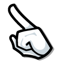 Among Us White Moomintroll Character pointer