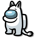 Among Us White Moomintroll Character cursor