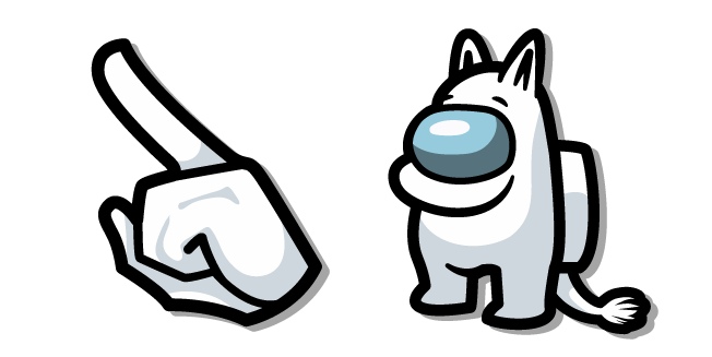 Among Us White Moomintroll Character