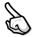 Among Us White Peanuts Snoopy Character pointer