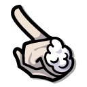 Among Us White Poodle Character pointer