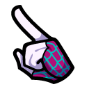 Among Us White Spider-Woman Gwen Stacy Character pointer