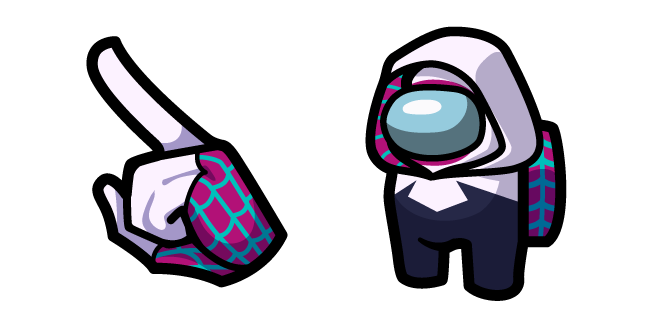 Among Us White Spider-Woman Gwen Stacy Character