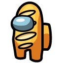 Among Us Yellow Baguette Character cursor