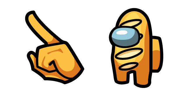 Among Us Yellow Baguette Character
