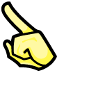 Among Us Yellow Character Banana pointer