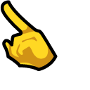 Among Us Yellow Character in Pikachu Outfit pointer