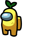 Among Us Yellow Character Lemon cursor
