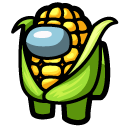 Among Us Yellow Corn Character cursor