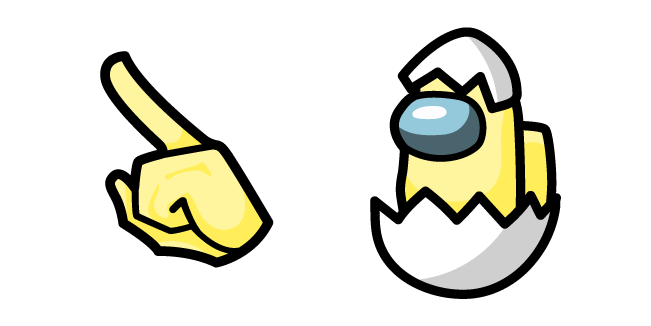 Among Us Yellow Egg Character