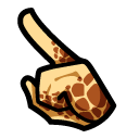 Among Us Yellow Giraffe Character pointer