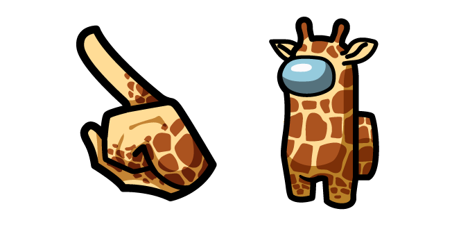 Among Us Yellow Giraffe Character