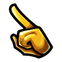 Among Us Yellow Gold Bar Character pointer