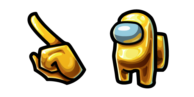 Among Us Yellow Gold Bar Character