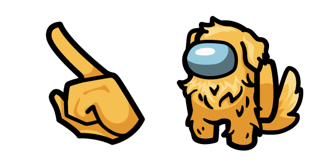 Among Us Yellow Golden Retriever Character
