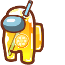 Among Us Yellow Lemonade Character cursor