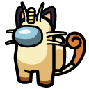 Among Us Yellow Pokemon Meowth Character cursor