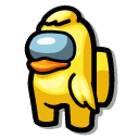 Among Us Yellow Rubber Duck Character cursor