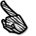 Among Us Zebra Character pointer