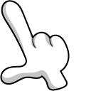 Angry Birds Game Hand pointer