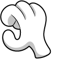 Angry Birds Game Hand cursor