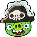 Angry Birds Pirate Pig and Flag cursor