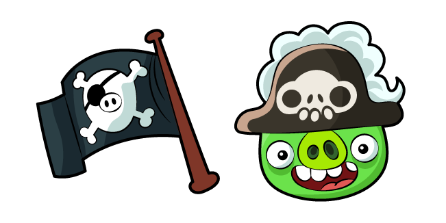 Angry Birds Pirate Pig and Flag